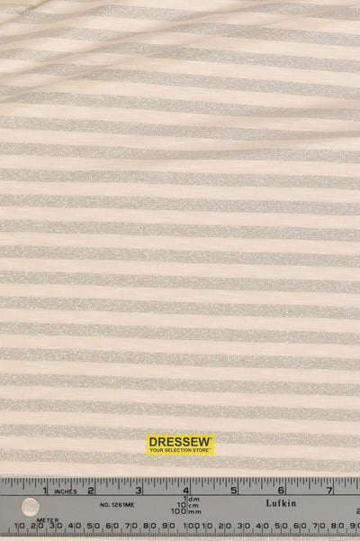 Asteria Metallic Knit Off White / Silver