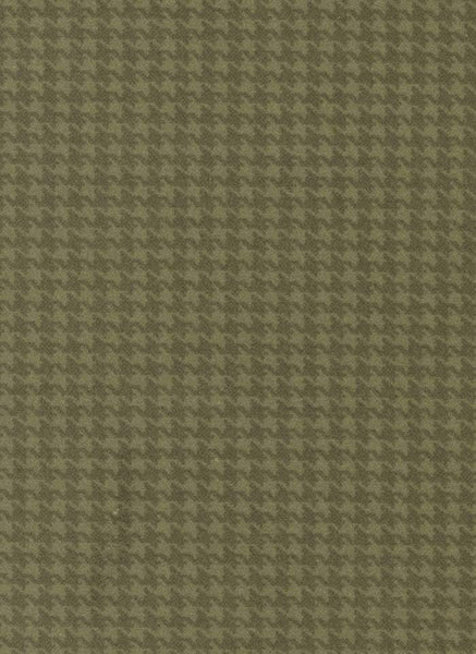 Autumn Gatherings Flannel Houndstooth By Primitive Gatherings For Moda Grass