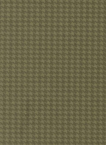 Autumn Gatherings Flannel Houndstooth By Primitive Gatherings For Moda Grass