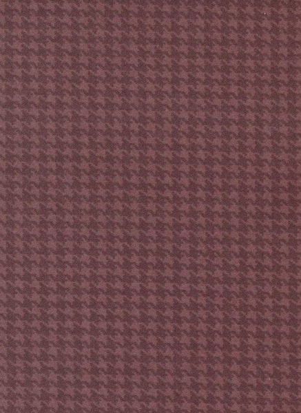 Autumn Gatherings Flannel Houndstooth By Primitive Gatherings For Moda Mulberry