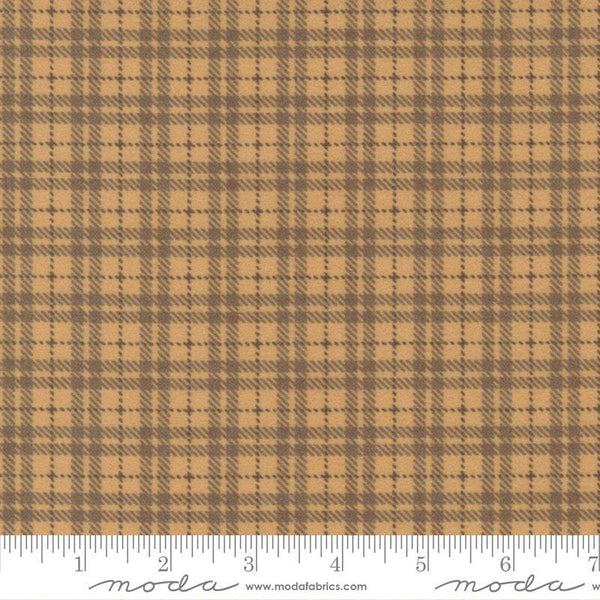 Autumn Gatherings Flannel Small Plaid By Primitive Gatherings For Moda Hay