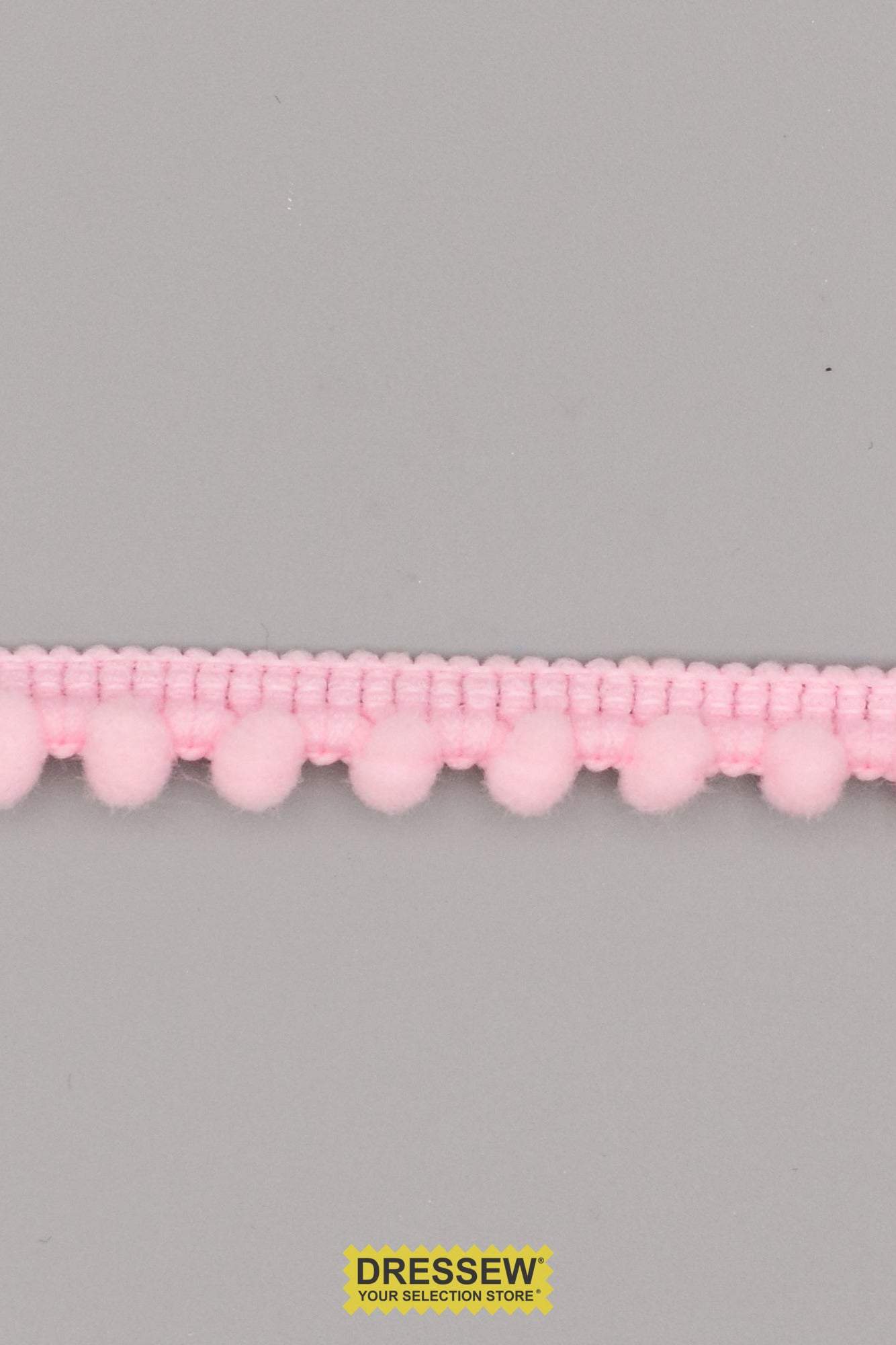 Baby Ball Fringe 9mm (3/8") Pink