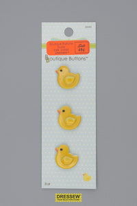 Babyville Boutique Buttons 25mm (1") Ducks
