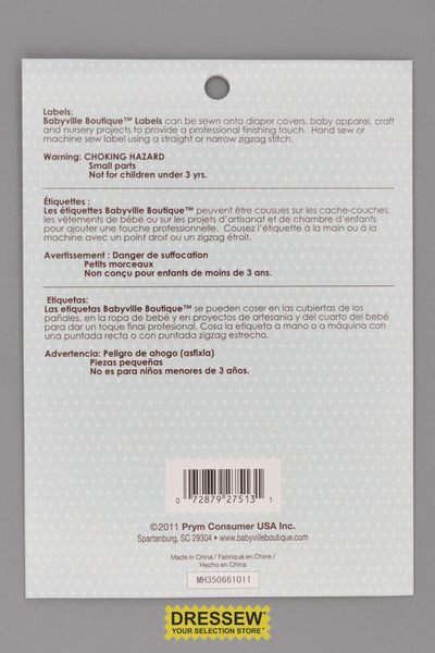 Babyville Boutique Labels Boy Designs