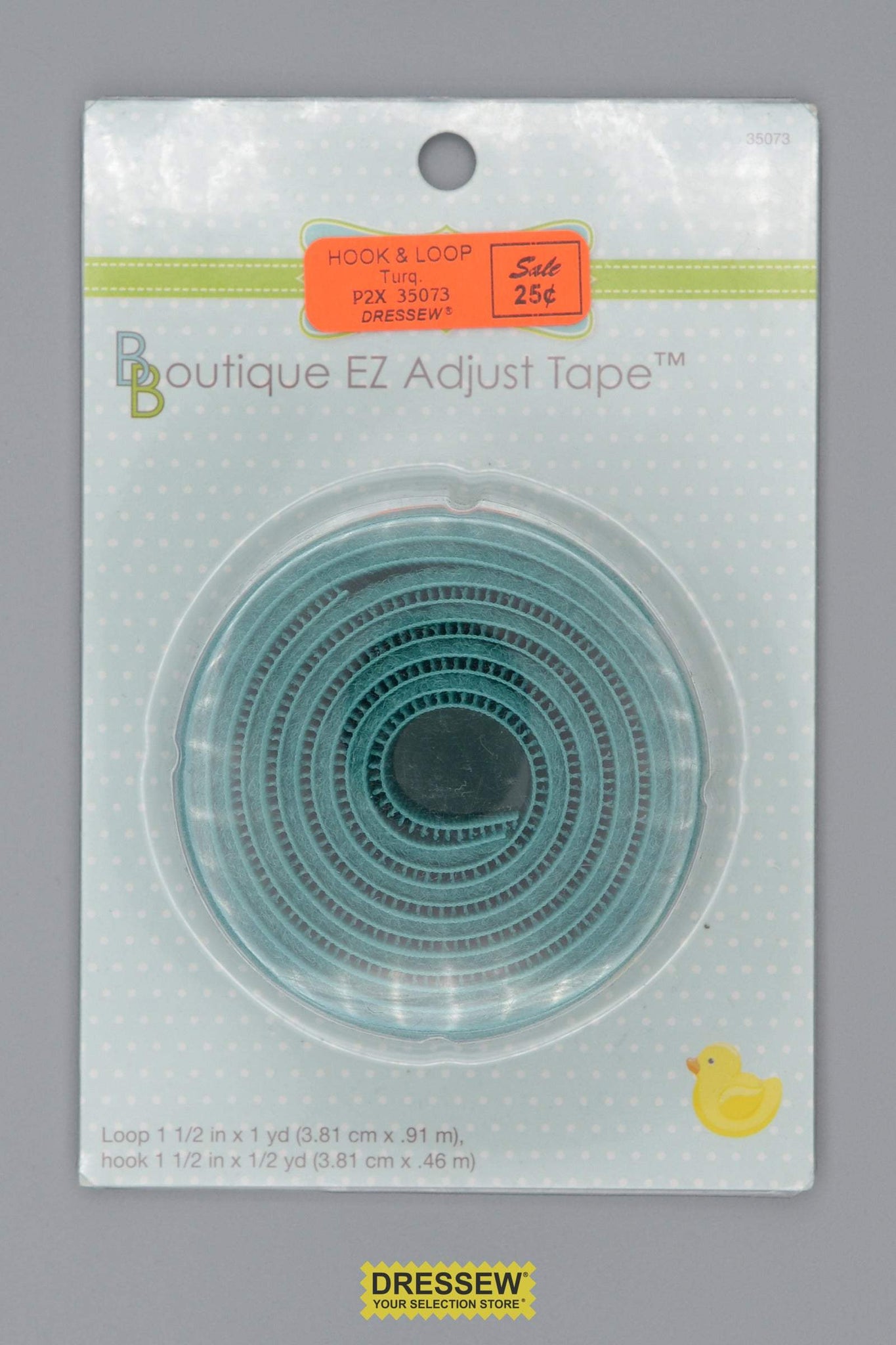 Babyville Hook & Loop Tape 38mm (1-1/2") Turquoise
