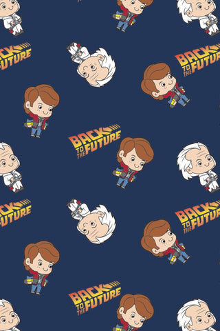 Back To The Future Chibi Marty & Doc Navy
