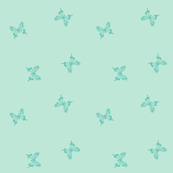 Backyard Tiny Butterflies By Sarah Watts Of Ruby Star Society For Moda Mint