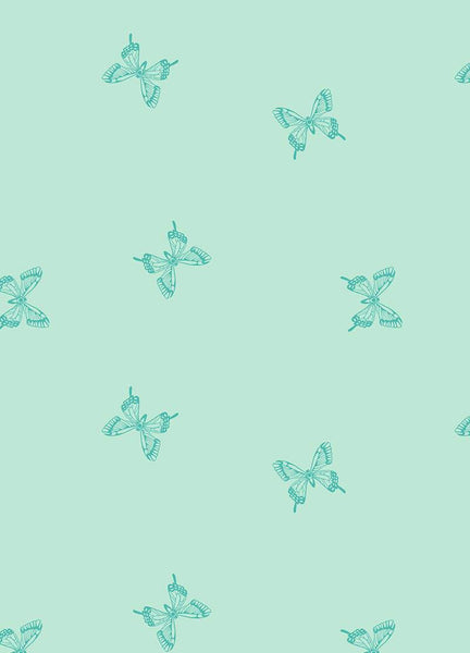 Backyard Tiny Butterflies By Sarah Watts Of Ruby Star Society For Moda Mint