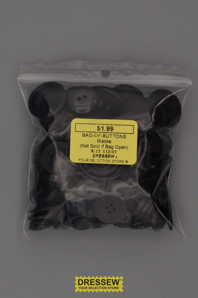 Bag of Buttons Blacks