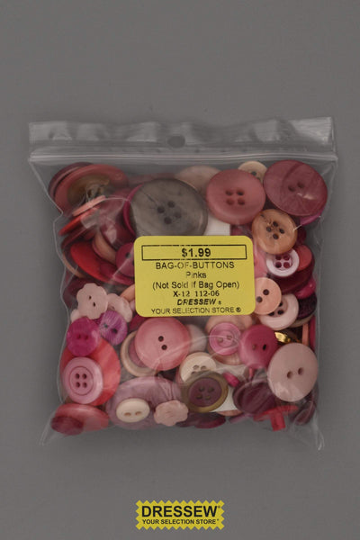 Bag of Buttons Pinks