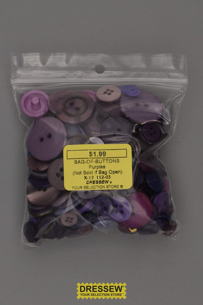 Bag of Buttons Purples