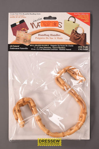 Bamboo Handles Bell Shape Natural