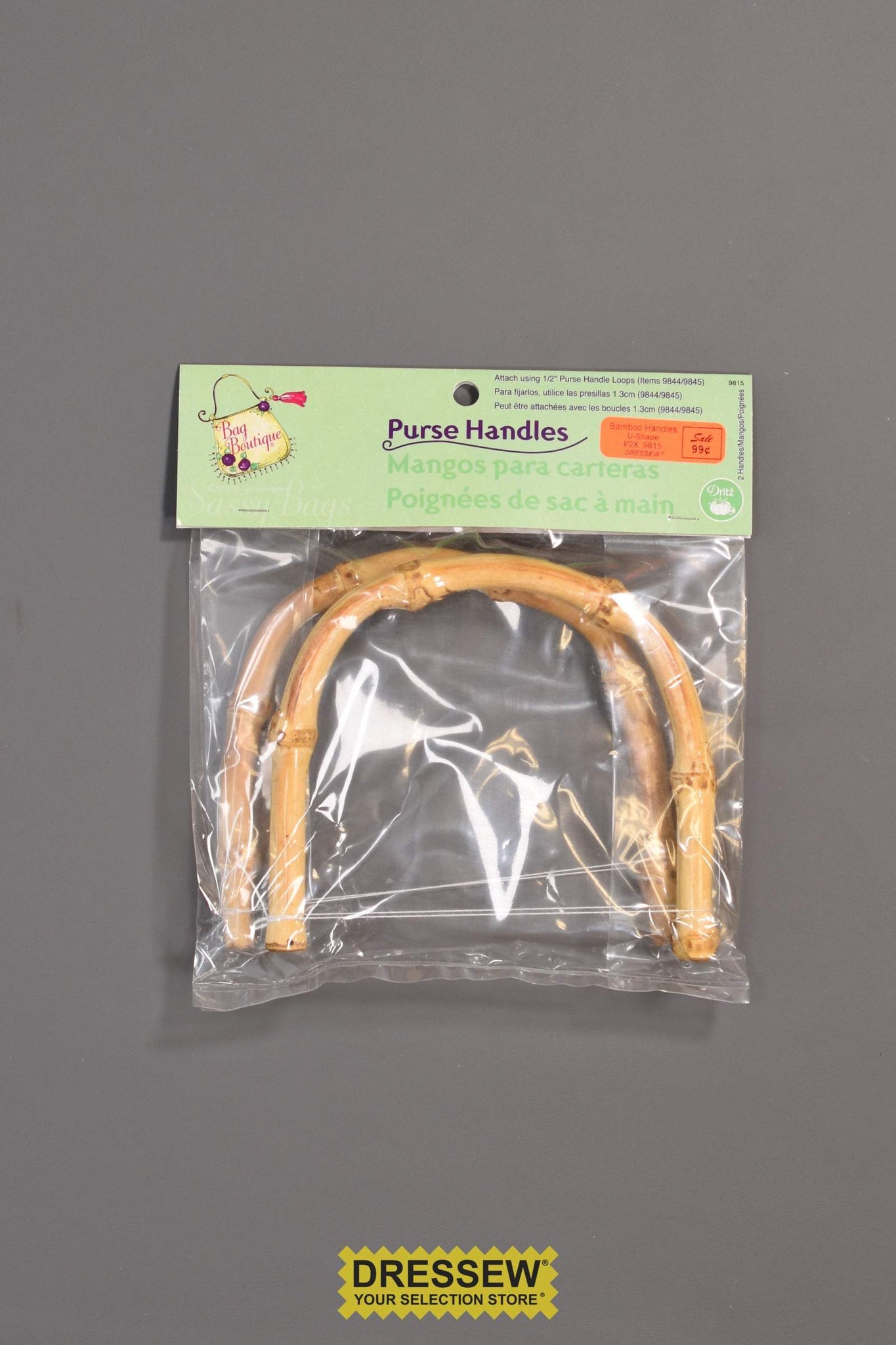 Bamboo Purse Handles U-Shape