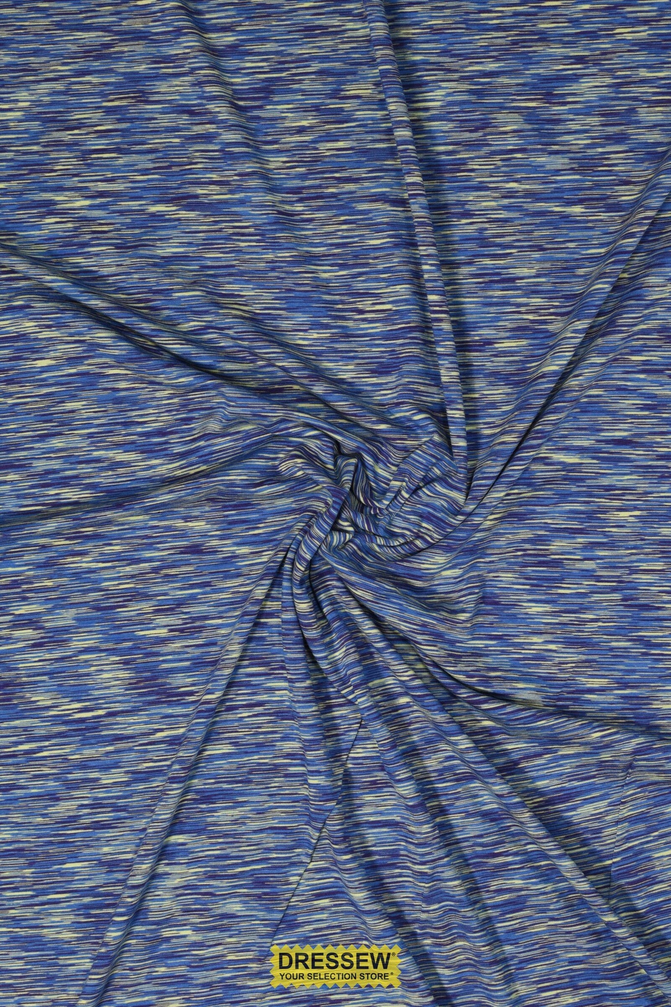 Bamboo Space Dye Jersey Persian Blue Mix