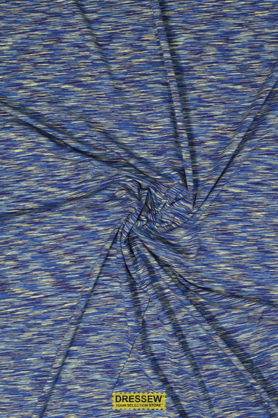 Bamboo Space Dye Jersey Persian Blue Mix