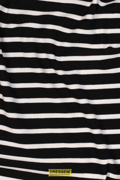 Bamboo Stripe Jersey Black / White
