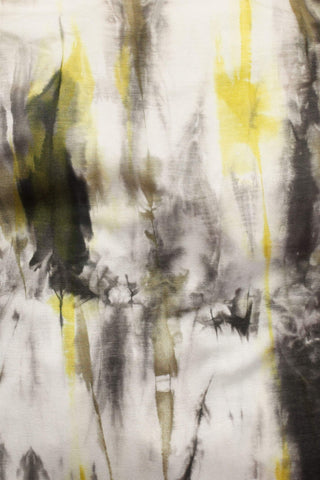 Bamboo Tie Dye Lycra Yellow / Brown
