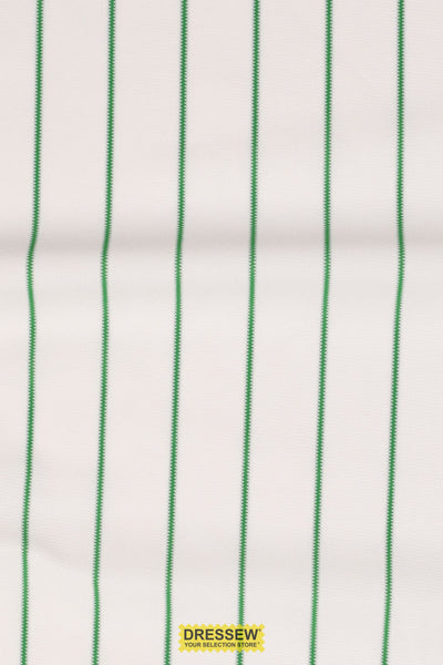 Baseball Pinstripe White / Kelly