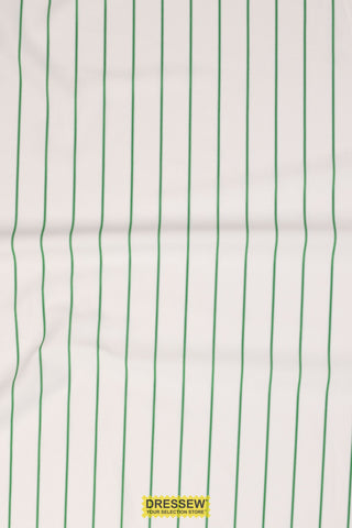 Baseball Pinstripe White / Kelly