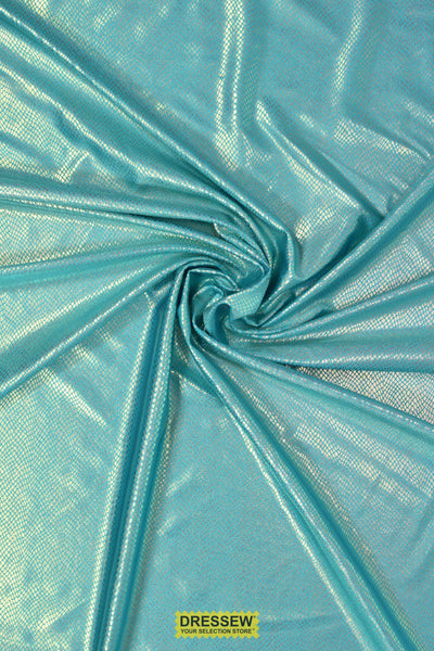 Bayou Reptile Lycra Turquoise / Metallic