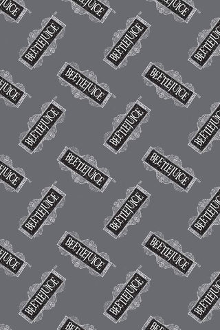 Beetlejuice Logo Grey