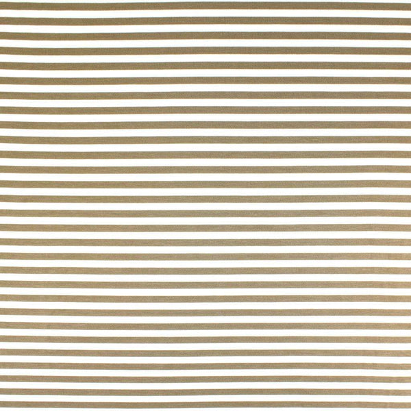 Bengal Stripe Double Knit Beige / Ecru