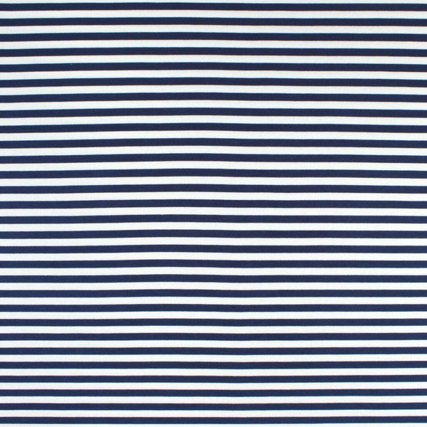 Bengal Stripe Double Knit Navy / Ecru