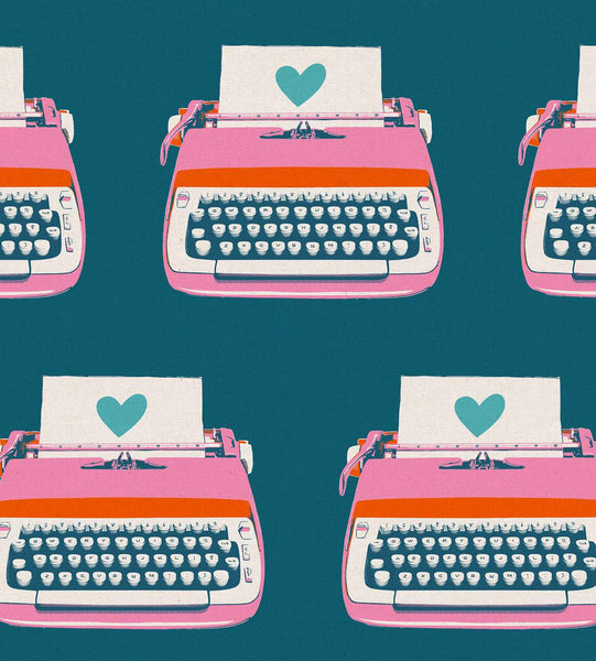 Best Day Ever Canvas Typewriters By Melody Miller Of Ruby Star Society For Moda Teal