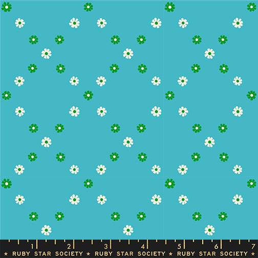 Best Day Ever Diamond Flowers By Melody Miller Of Ruby Star Society For Moda Dark Turquoise