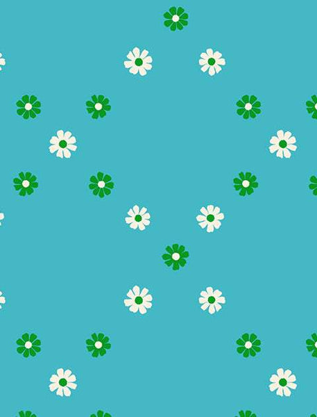 Best Day Ever Diamond Flowers By Melody Miller Of Ruby Star Society For Moda Dark Turquoise