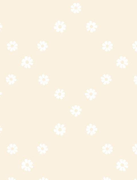 Best Day Ever Diamond Flowers By Melody Miller Of Ruby Star Society For Moda White / Natural