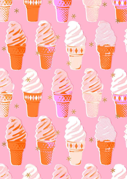 Best Day Ever Ice Cream Cones By Melody Miller Of Ruby Star Society For Moda Metallic / Posy