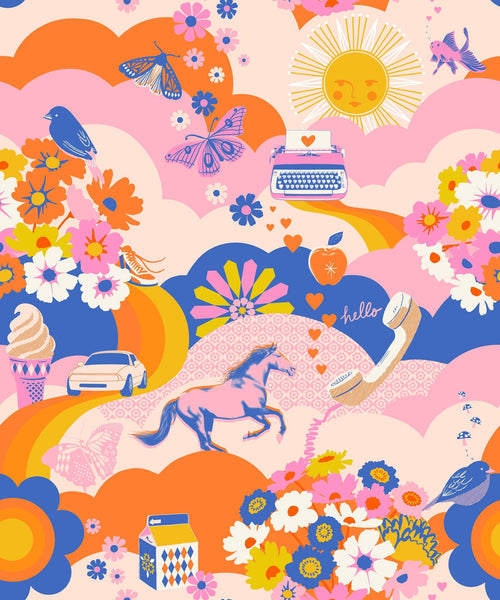 Best Day Ever Kitsch Landscape By Melody Miller Of Ruby Star Society For Moda Posy