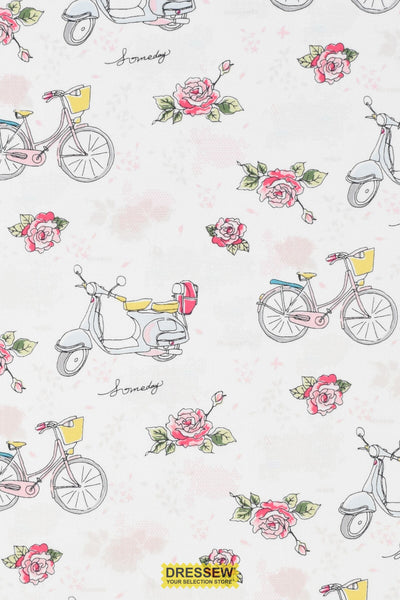 Bikes & Scooters Ivory / Rose