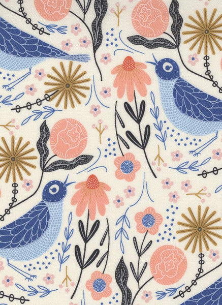 Birdsong Songbird By Gingiber For Moda Bluebird