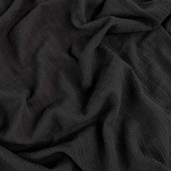 Boho Woven Stripe Cotton Black