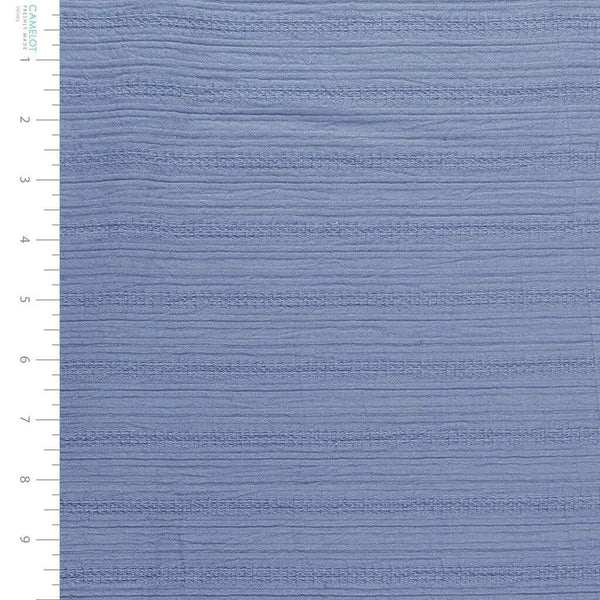 Boho Woven Stripe Cotton Med. Blue