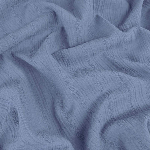 Boho Woven Stripe Cotton Med. Blue