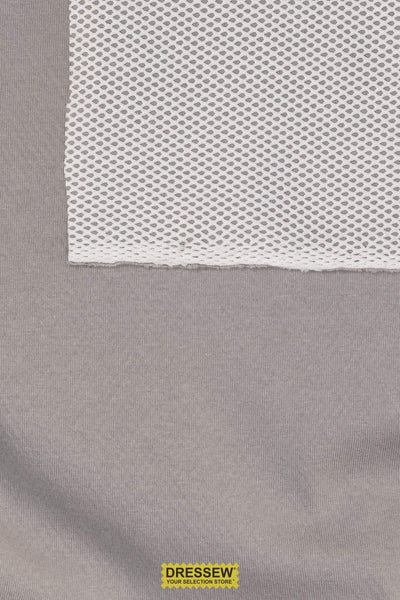 Bonded Jersey / Mesh Fog / Ecru