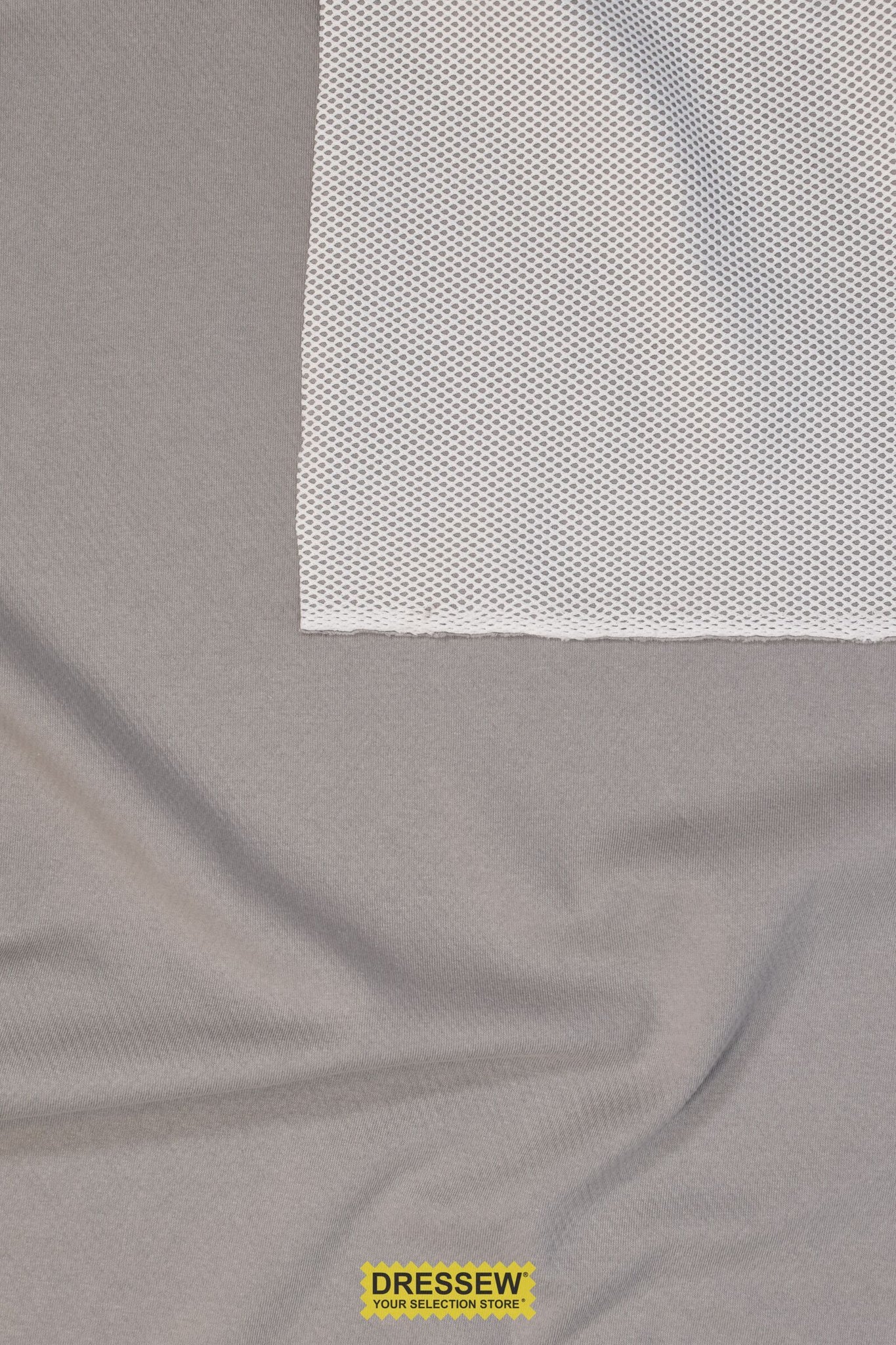 Bonded Jersey / Mesh Fog / Ecru