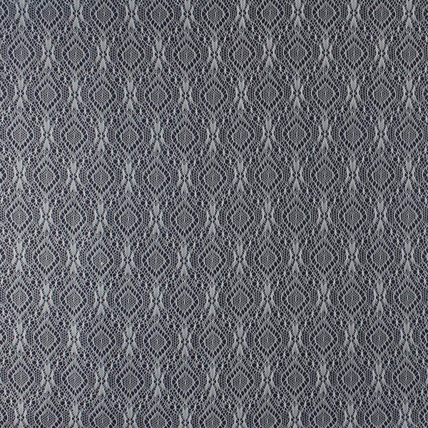 Bonded Lace Chambray Dark Blue / Ecru