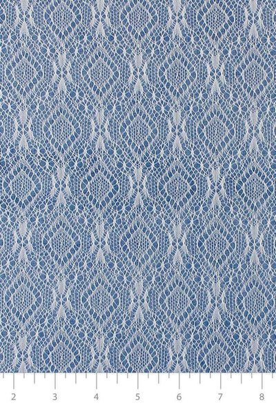 Bonded Lace Chambray Light Blue / Ecru