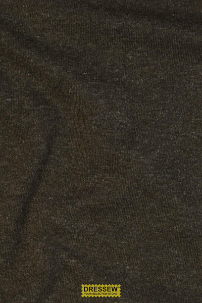 Bonded Wool Blend Knit Olive