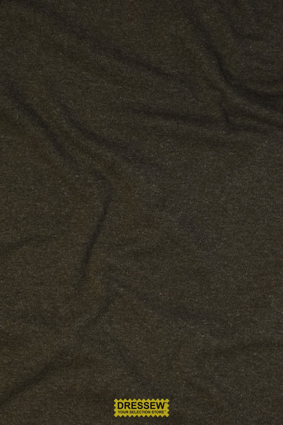 Bonded Wool Blend Knit Olive