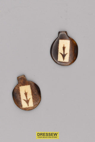 Bone Pendants Arrow Dark Brown / Natural