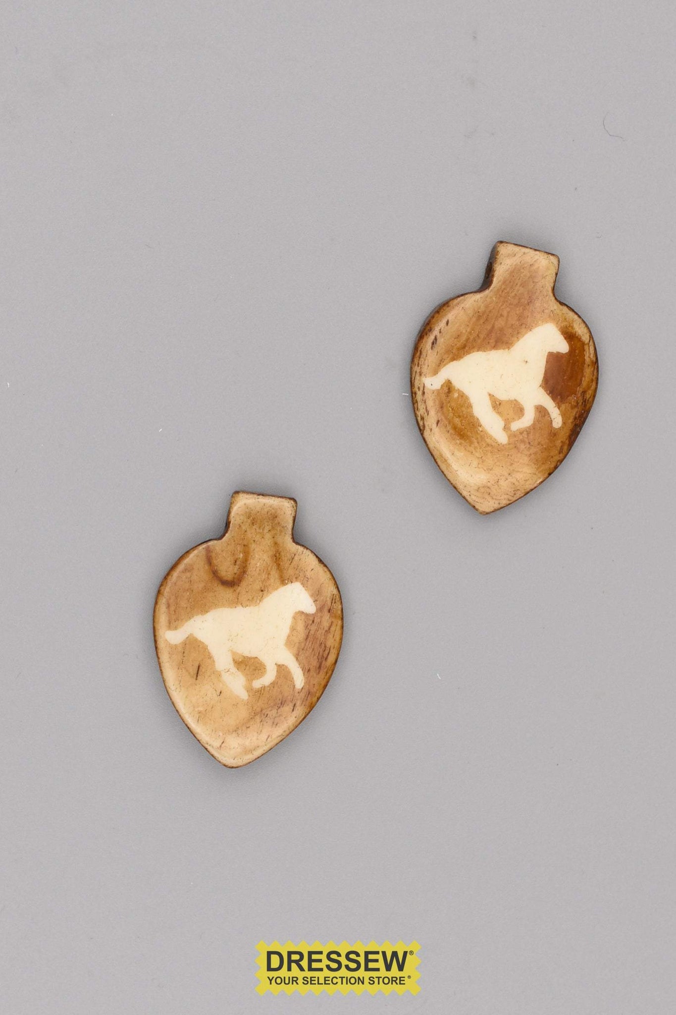 Bone Pendants Horse Toast / Natural
