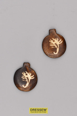 Bone Pendants Scorpion Dark Brown / Natural
