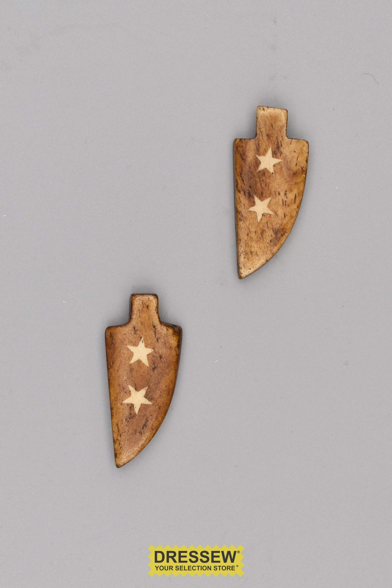 Bone Pendants Stars Toast / Natural