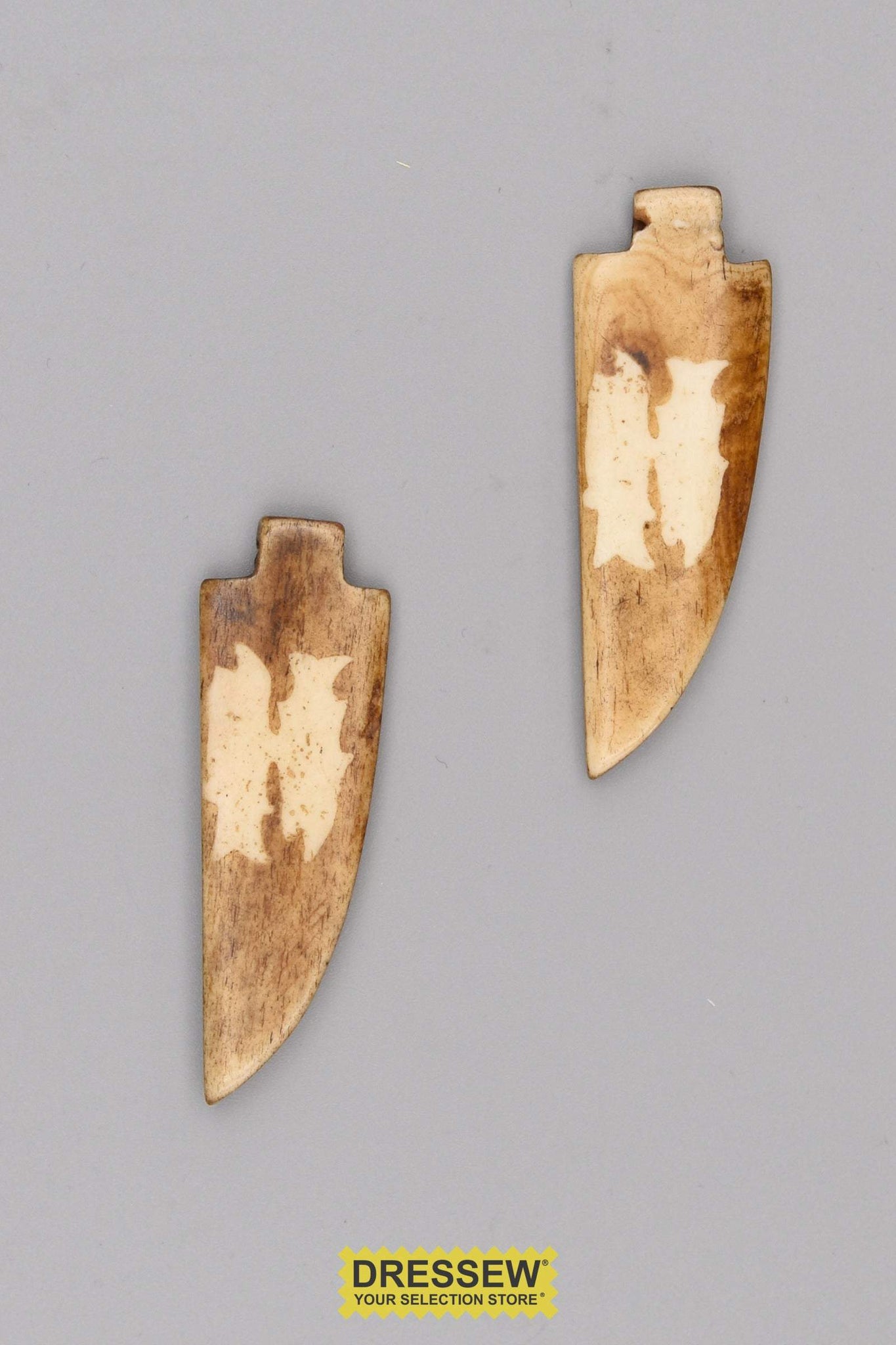 Bone Pendants Two Fish Toast / Natural