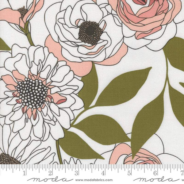 Botany Cabbage Rose By Alli K For Moda Paper